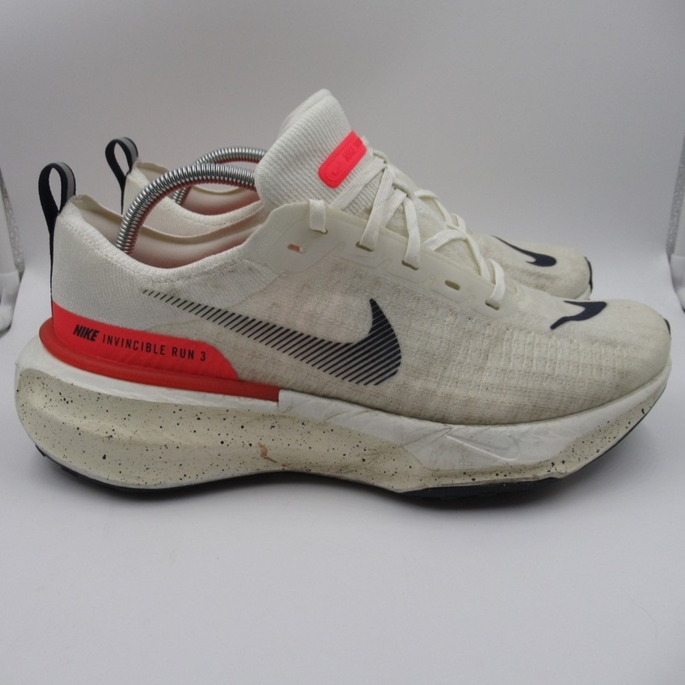 Nike ZoomX Invincible Run Flyknit 3 Sail Bright Crimson DR2615-102 Mens 12.5